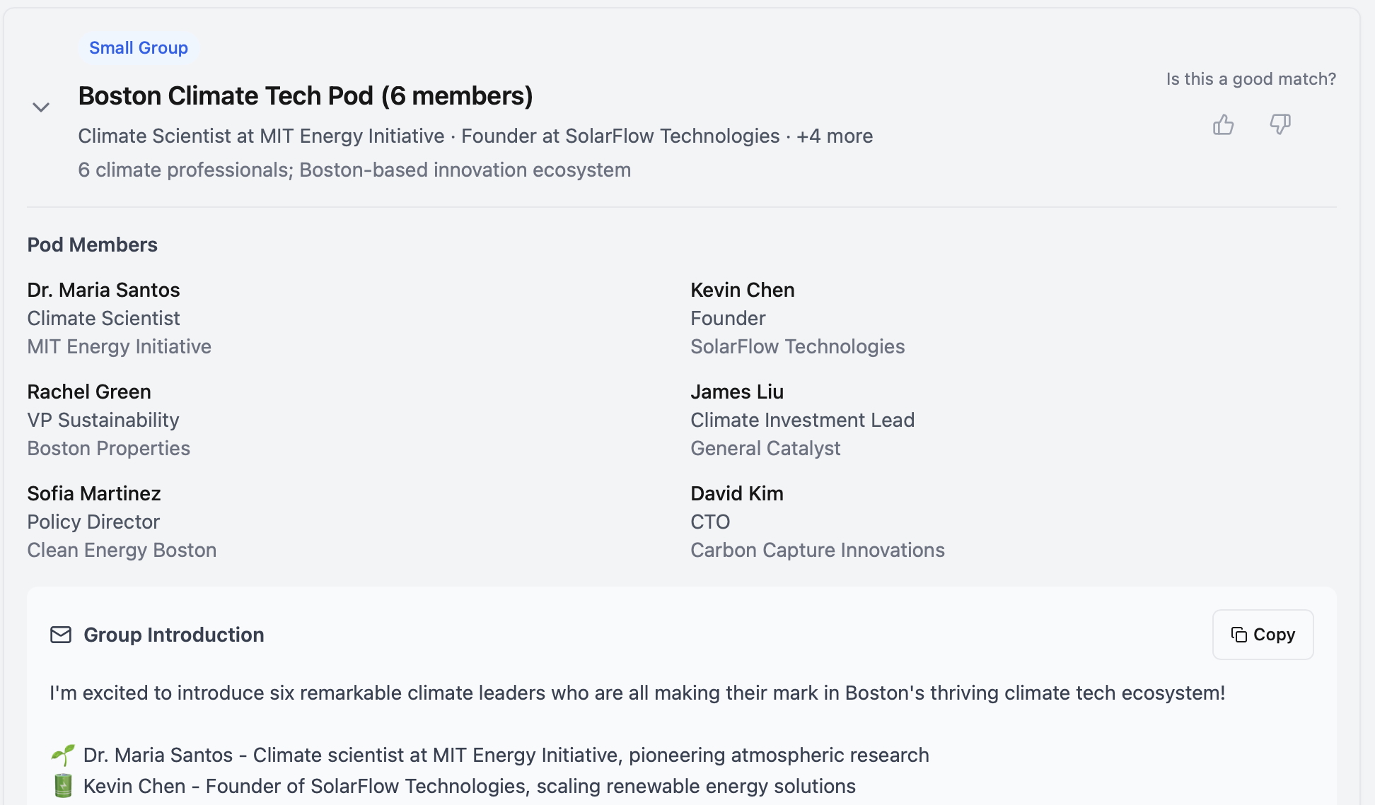 Small group collaboration